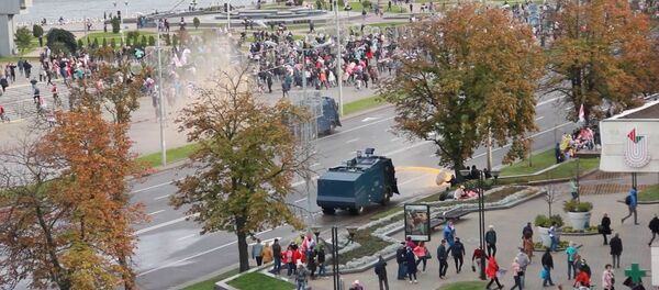 Для разгона протестующих силовики применили водометы - Sputnik Беларусь