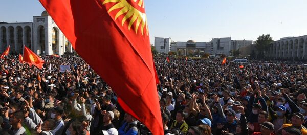 Акция протеста в Бишкеке - Sputnik Беларусь