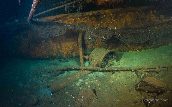 Обломки немецкого корабля времен ВОВ Карлсруэ, найденные польскими водолазами во время поисковой операции в Балтийском море - Sputnik Беларусь