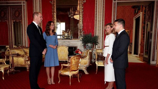 Британский принц Уильям и Кейт, герцогиня Кембриджская, встретились с президентом Украины Владимиром Зеленским и его супругой Еленой - Sputnik Беларусь