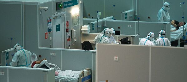 Госпиталь COVID-19 в Сокольниках Госпиталь COVID-19 в Сокольниках - Sputnik Беларусь