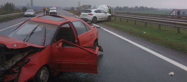 На месте ДТП На месте ДТП - Sputnik Беларусь