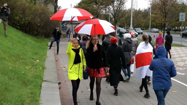 Задержания студентов и марш-демарш: как прошли акции протеста - видео - Sputnik Беларусь