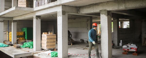 Строительство жилого дома Строительство жилого дома - Sputnik Беларусь