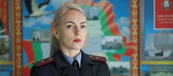 Официальный представитель Фрунзенского РУВД Минска Светлана Мостыка - Sputnik Беларусь