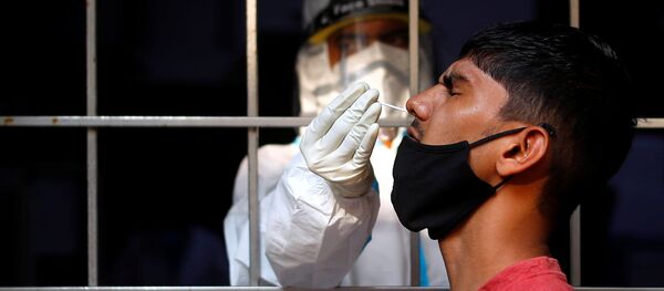 Тестирование на COVID в Индии - Sputnik Беларусь