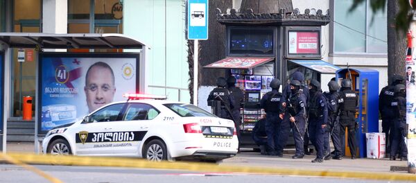 Спецоперация в грузинском Зугдиди, где преступник захватил банк - Sputnik Беларусь