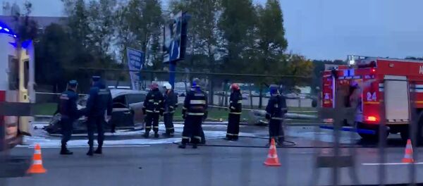 Серьезная авария на МКАД, видео Серьезная авария на МКАД, видео - Sputnik Беларусь