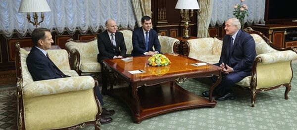 Встреча главы СВР России Сергея Нарышкина с президентом Беларуси Александром Лукашенко - Sputnik Беларусь
