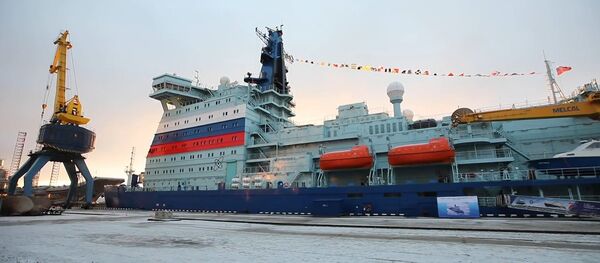 Ледокол Арктика вошел в состав атомного флота России, видео - Sputnik Беларусь