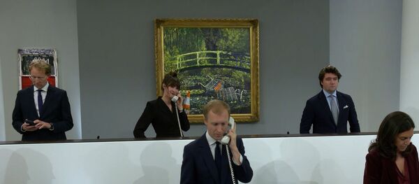 Картину Бэнкси продали на аукционе за 10 миллионов долларов Картину Бэнкси продали на аукционе за 10 миллионов долларов - Sputnik Беларусь