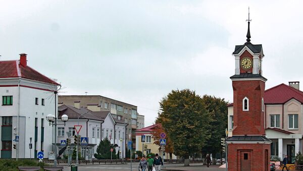 Башню с часами на центральной площади называют щучинским Биг-Беном - Sputnik Беларусь