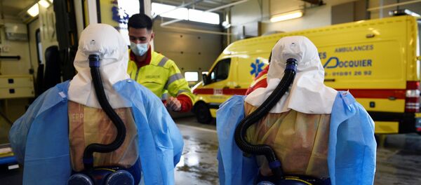 Работники скорой в Бельгии Работники скорой в Бельгии - Sputnik Беларусь