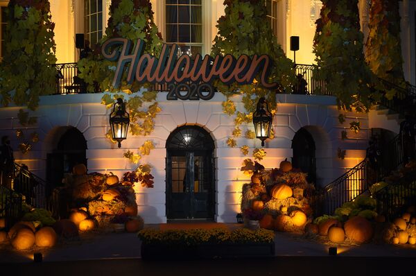 Хэллоуин в Белом доме: мини-двойники Дональда и Мелании Трамп взорвали сеть - Sputnik Беларусь