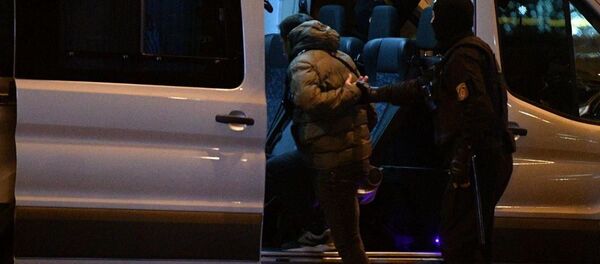 Затрымання на акцыях у Мінску 26 кастрычніка Затрымання на акцыях у Мінску 26 кастрычніка - Sputnik Беларусь