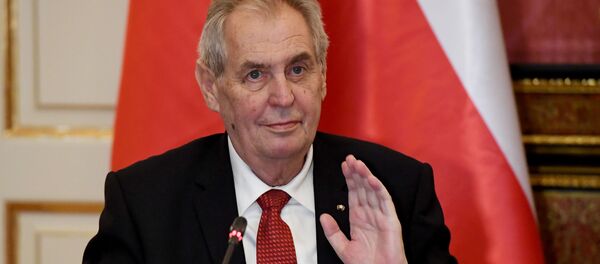 Президент Чехии Милош Земан Президент Чехии Милош Земан - Sputnik Беларусь