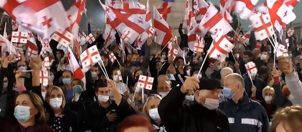 Видеофакт: Как проходят предвыборные митинги в Грузии - Sputnik Беларусь