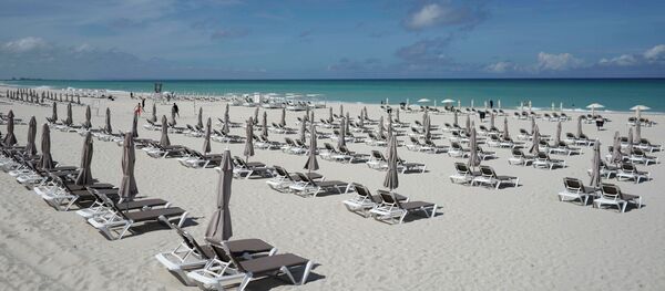 Пляжи в Варадеро опустели из-за коронавируса - Sputnik Беларусь