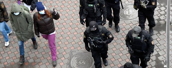 На акции протеста в Минске 8 ноября 2020 года - Sputnik Беларусь