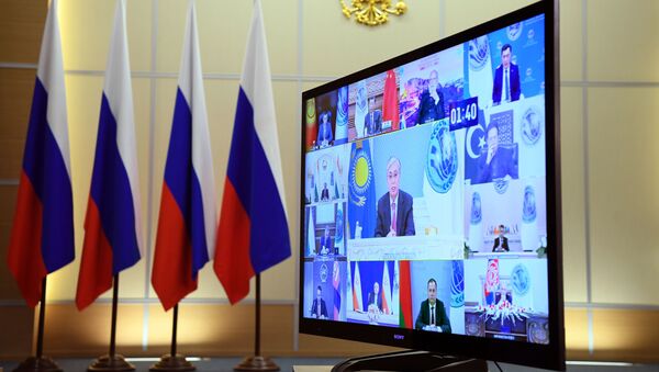 Президент РФ В. Путин провел заседание Совета глав государств - членов ШОС - Sputnik Беларусь