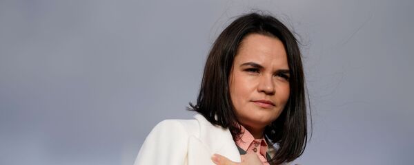 Светлана Тихановская во время визита в Копенгаген Светлана Тихановская во время визита в Копенгаген - Sputnik Беларусь
