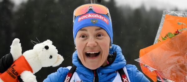Российская биатлонистка Екатерина Юрлова-Перхт - Sputnik Беларусь
