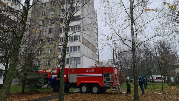 Пожар на улице Голубева в Минске - Sputnik Беларусь