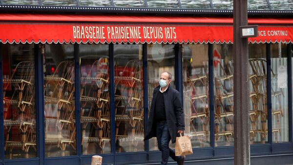 Ресторан закрыт в Париже во время локдауна из-за коронавируса - Sputnik Беларусь