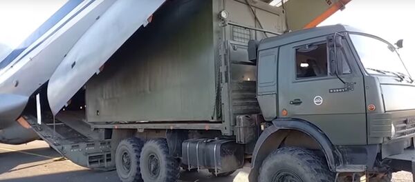 Відэафакт: расійскі медыцынскі спецназ прыбыў у Сцепанакерт - Sputnik Беларусь