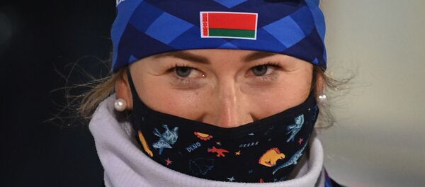 Белорусская биатлонистка Динара Алимбекова - Sputnik Беларусь