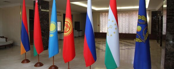 Флаги ОДКБ и стран участниц договора Флаги ОДКБ и стран участниц договора - Sputnik Беларусь