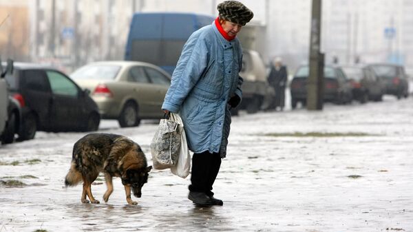 Гололед на улицах города - Sputnik Беларусь