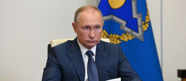 Прэзідэнт РФ У. Пуцін правёў сесію Савета калектыўнай бяспекі АДКБ Прэзідэнт РФ У. Пуцін правёў сесію Савета калектыўнай бяспекі АДКБ - Sputnik Беларусь