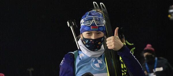 Белорусская биатлонистка Динара Алимбекова - Sputnik Беларусь
