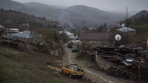 Вид на дома в селе Мачкалашен Мартунинского района в Нагорном Карабахе - Sputnik Беларусь