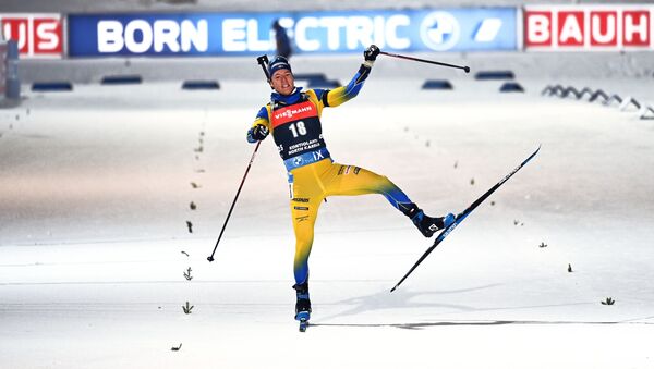 Шведский биатлонист Себастиан Самуэльссон - Sputnik Беларусь