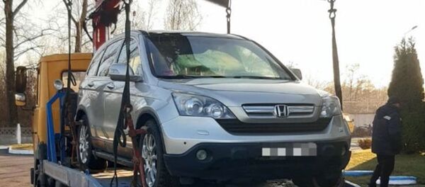 Машина виновника ДТП - Sputnik Беларусь