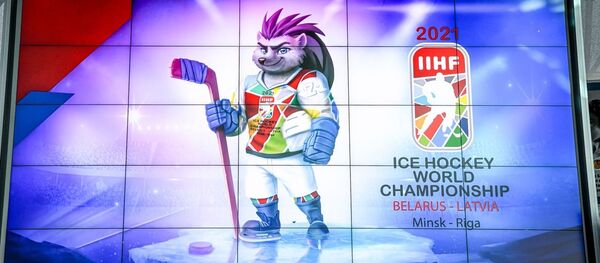 Талісман ЧС па хакеі 2021 года Талісман ЧС па хакеі 2021 года - Sputnik Беларусь