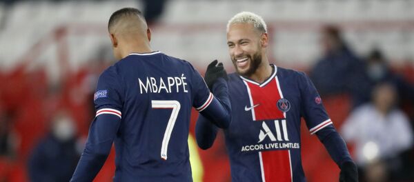 Футболисты ПСЖ Неймар и Килиан Мбаппе - Sputnik Беларусь