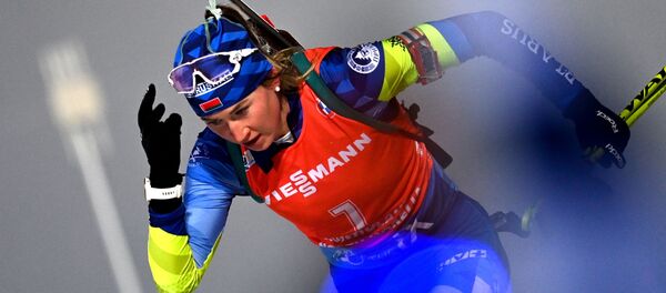 Белорусская биатлонистка Динара Алимбекова - Sputnik Беларусь