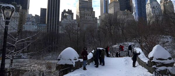 Затишье после снежной бури в Нью-Йорке - видео - Sputnik Беларусь