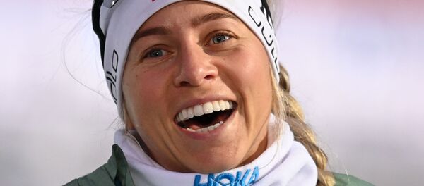 Норвежская биатлонистка Тириль Экхофф - Sputnik Беларусь