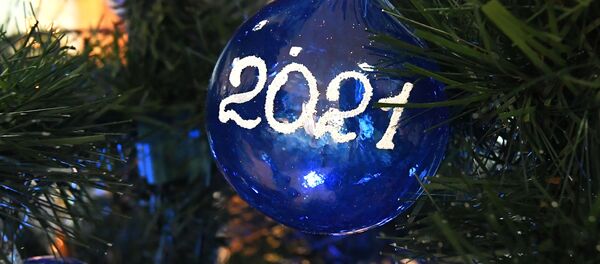 Новогодний шар на елке - Sputnik Беларусь