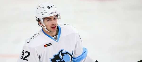 Нападающий минского хоккейного клуба Динамо Шейнс Принс - Sputnik Беларусь