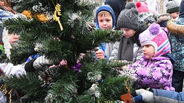 Домік Дзеда Мароза ў парку Горкага ў Мінску - Sputnik Беларусь