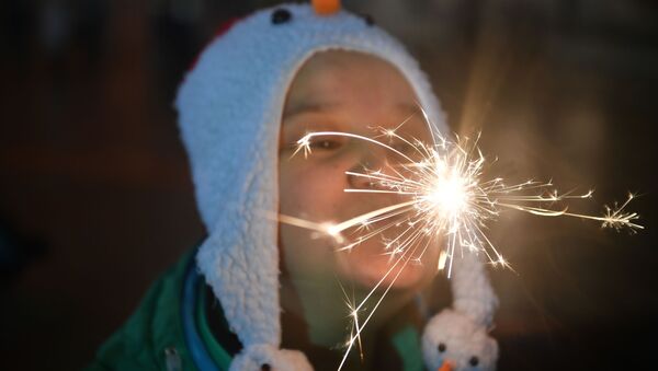 Во время новогодних гуляний - Sputnik Беларусь