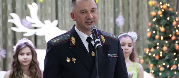 Глава МВД Иван Кубраков на детском утреннике в учебно-педагогическом центра Радошкович - Sputnik Беларусь