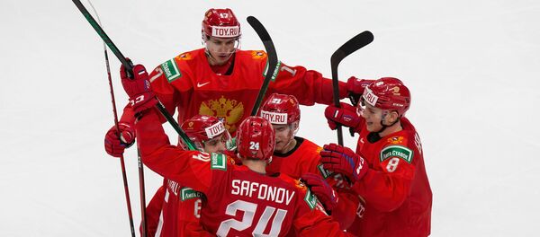 Хоккеисты молодежной сборной России - Sputnik Беларусь