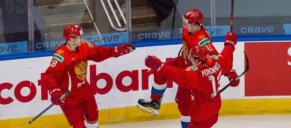 Хоккеисты молодежной сборной России Хоккеисты молодежной сборной России - Sputnik Беларусь