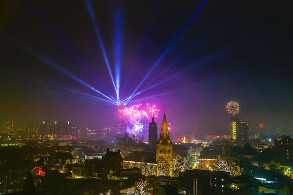 Салют во время празднования Нового 2021 года в Нидерландах - Sputnik Беларусь